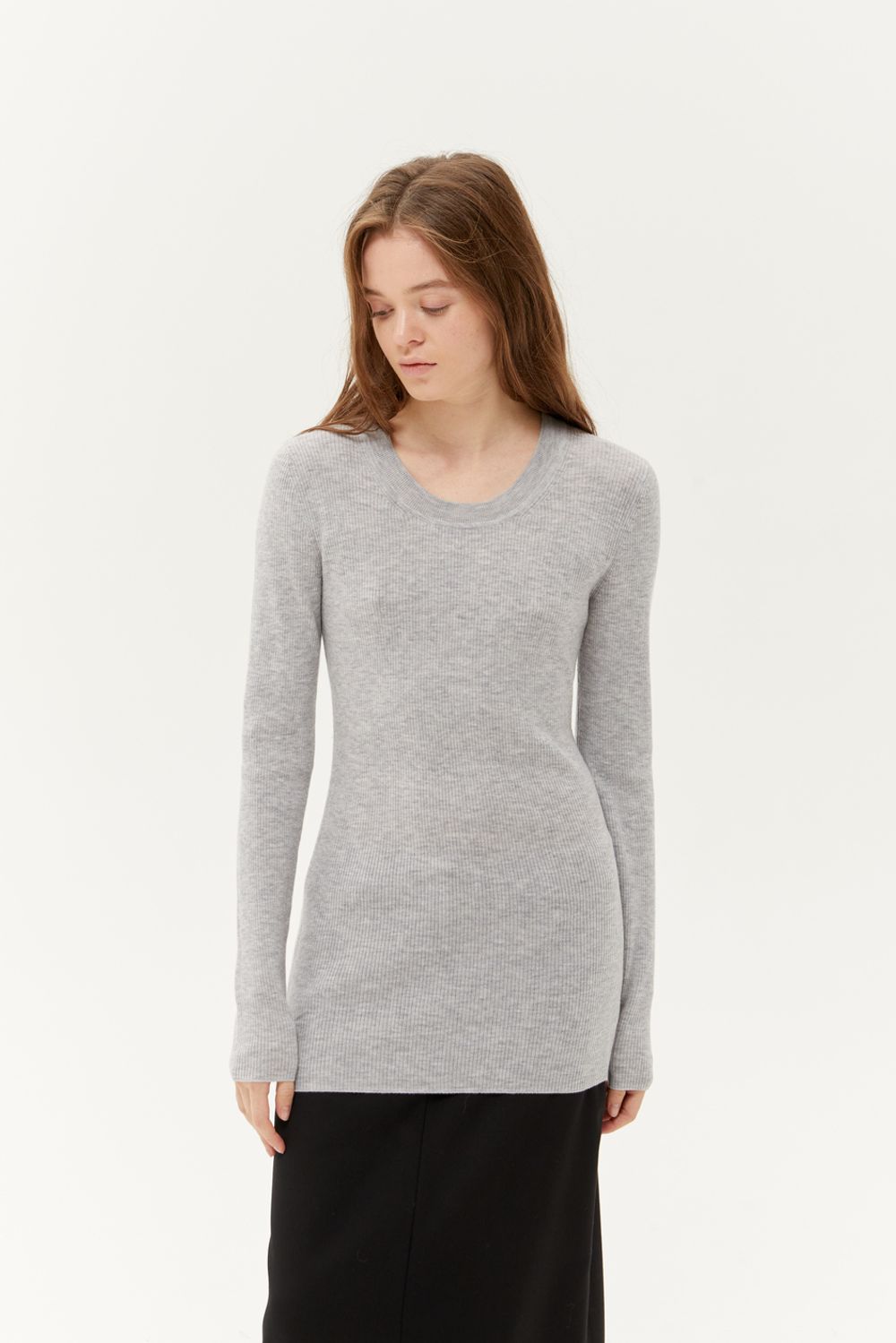 Джемпер в рубчик (Мне так удобно, мне так красиво), серый