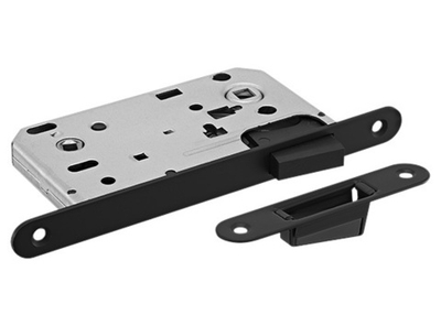 Замок с магнитной защелкой MM 2090-WC-BL под завертку черный