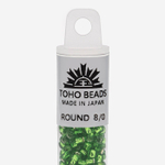 Японский бисер TOHO Round 8/0 (№27), с внутренним серебрением, прозрачный