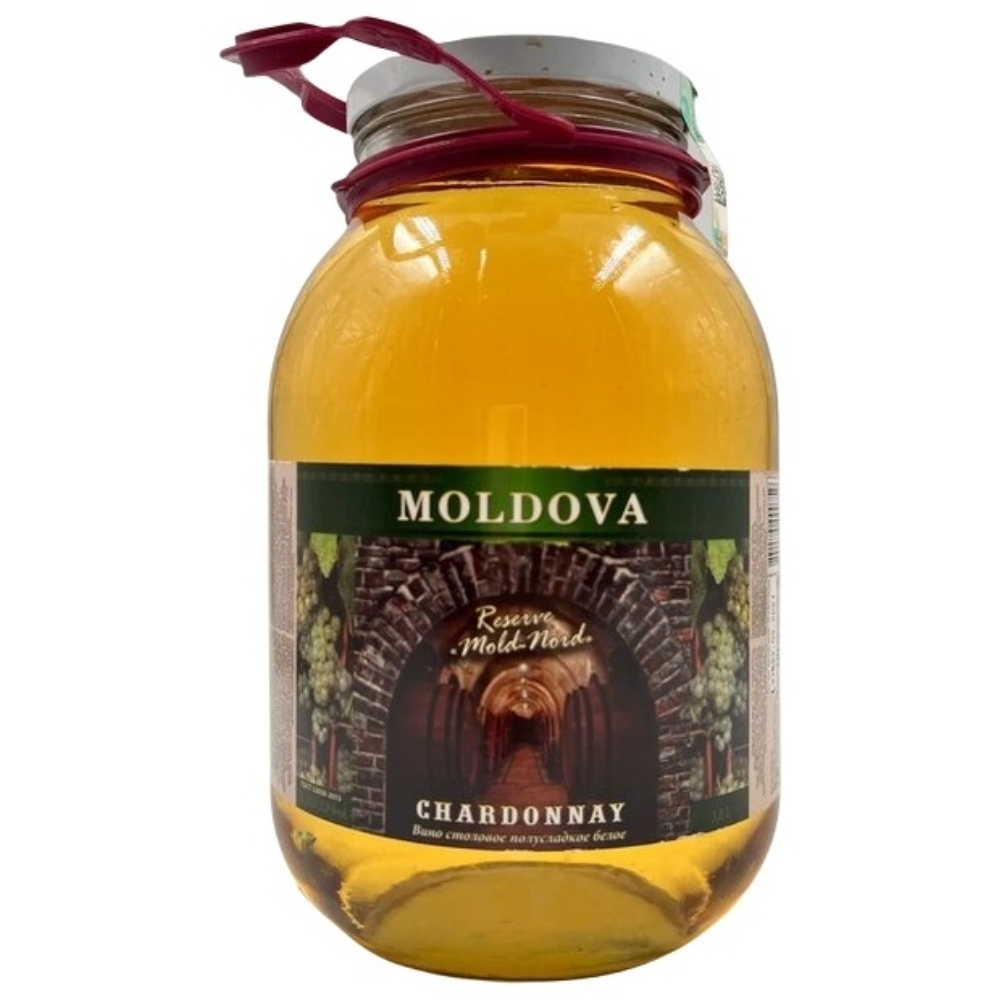 Вино Chardonnay белое 3 л