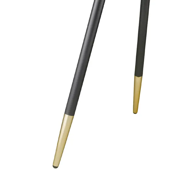 Журнальный столик Hedda Ø55 см, мрамор/матовое золото