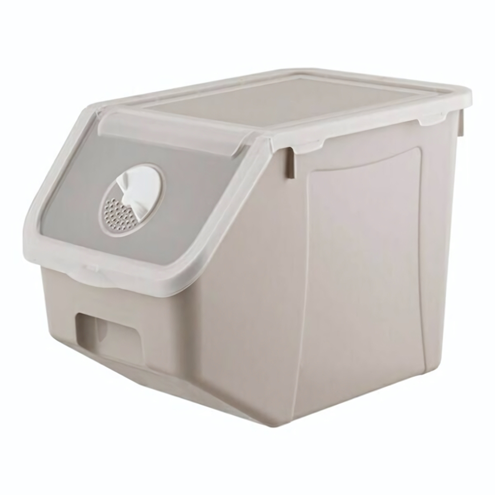 Контейнер для хранения овощей, цвет бежевый, 34*22,7*25,5 см, 14л