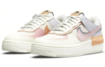 Nike Air Force 1 Shadow synthetic leather colorful stitching non-slip shock absorption low-top sneakers women's beige