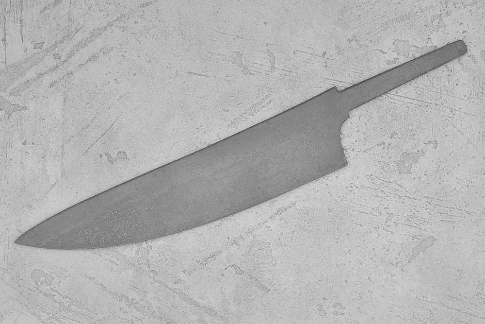 Заготовка для ножа, сталь VG-10 2,8мм. Модель "Геликон ГШ220" с клинком 220мм, ТО 62-63HRC