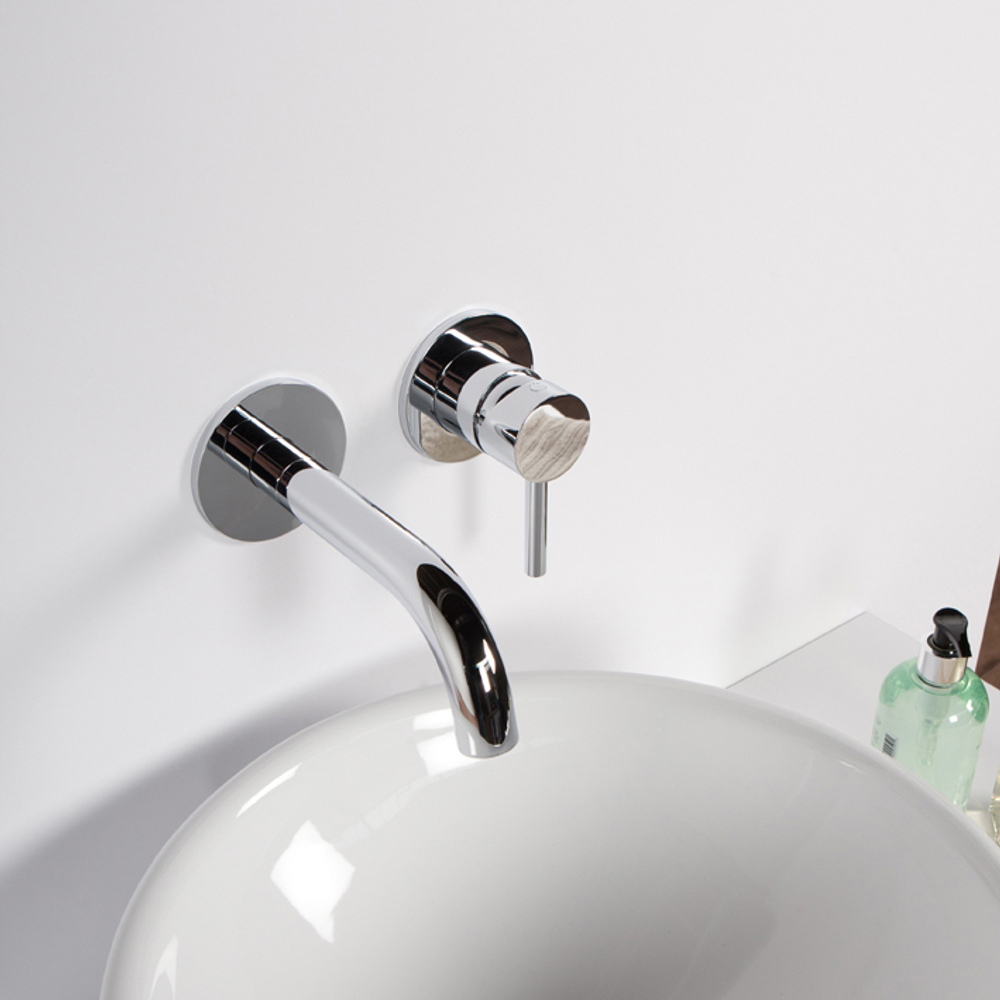 Смеситель для раковины Steinberg Серия 100 с керамическим картриджем, в комплекте со скрытым корпусом 1/2“, выступ 195мм, хром 100 1816