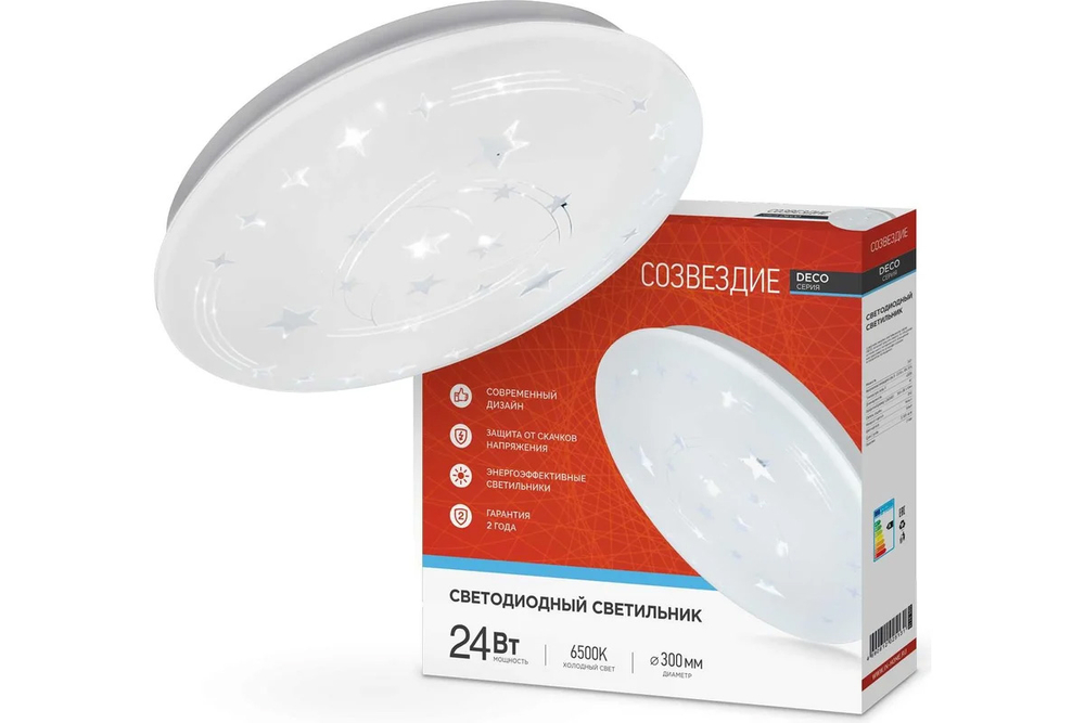 Светильник светодиодный IN HOME Созвездие 24Вт 230В 6500К 1560лм