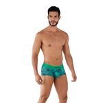 Мужские трусы хипсы изумрудные с принтом Clever ASPIRATIONS LATIN BOXER 078910