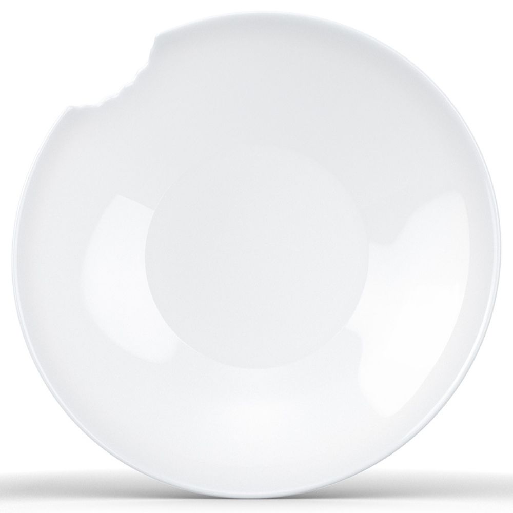 Набор из 2-х фарфоровых глубоких тарелок With bite T01.76.01, 18 см, белый