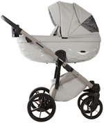 Детская коляска Adamex Chantal Pro Natura 2 в 1 CN-9-MOON (СВ. СЕРАЯ КОЖА)