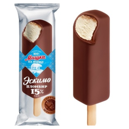 Мороженое Мишка на полюсе Эскимо шоколадное 70 гр