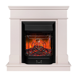 Электрокамин RealFlame Selena STD PN пудра с очагом Majestic Lux Black