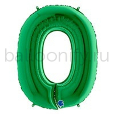 Шар ЦИФРА 0 Green 40" 102 см