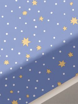 Постельное белье Сказка "Зимние звезды" евро Наволочка 50х70 см 2 шт Простынь на резинке 180х200 см Пододеяльник 200х215 см, перкаль