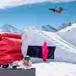 Надувная подушка «LandBag» для фристайла и экстрим-прыжков, 8×8×3,5 м