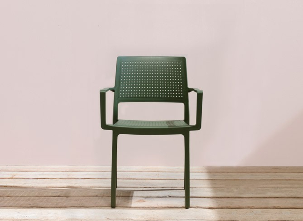 Кресло пластиковое Scab Design Emi, зеленый