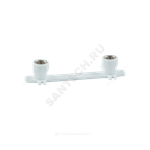 Планка монтажная PP-R белая Дн 25х1/2" ВР под смеситель с водорозетками VALFEX 10124025