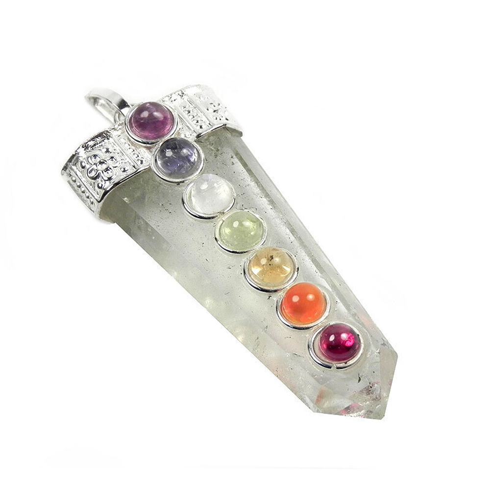 Кулон "7 чакр" самоцветы