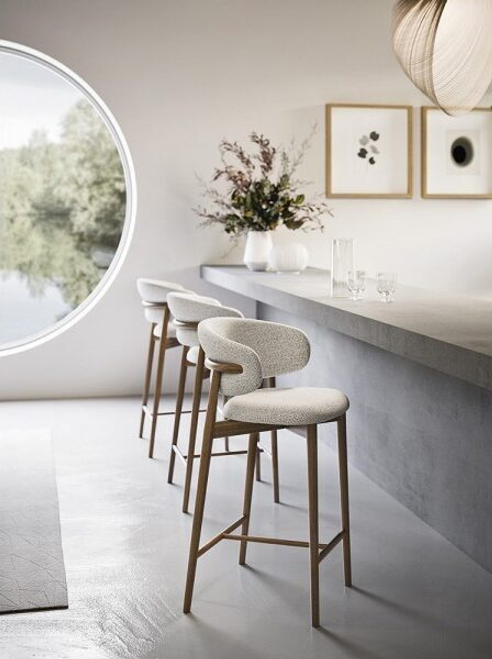 Стул Oscar барный из массива