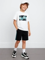 Спортивный костюм для мальчика с шортами школьный