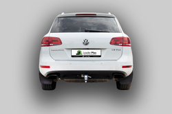 Фаркоп Лидер-Плюс для VOLKSWAGEN TOUAREG 2002-2018, AUDI Q7 2005-2015 ( ШАР ВСТАВКА 50x50 ) с электрикой (Smart) и сертифкатом в комплекте арт.(V124-E)