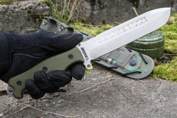 Нож выживания Survivalist X D2 StoneWash Green G10