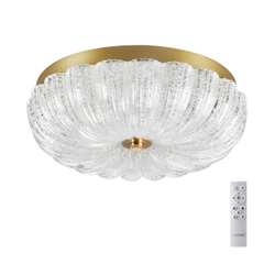 7719/36L PIKO LED SN 567 Светильник металл/стекло/прозрачный/золотой LED 36Вт 3000-6500K D300 IP20 пульт ДУ TESORO
