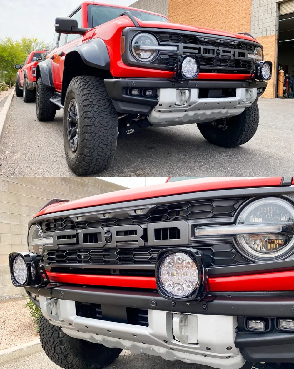 Кронштейны для крепления доп. фар на штатный бампер Bronco / Bronco Raptor 2021-2025 Форд Бронко Раптор