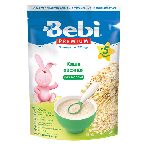 Каша молочная Bebi Premium кукурузная (5+мес), 200г