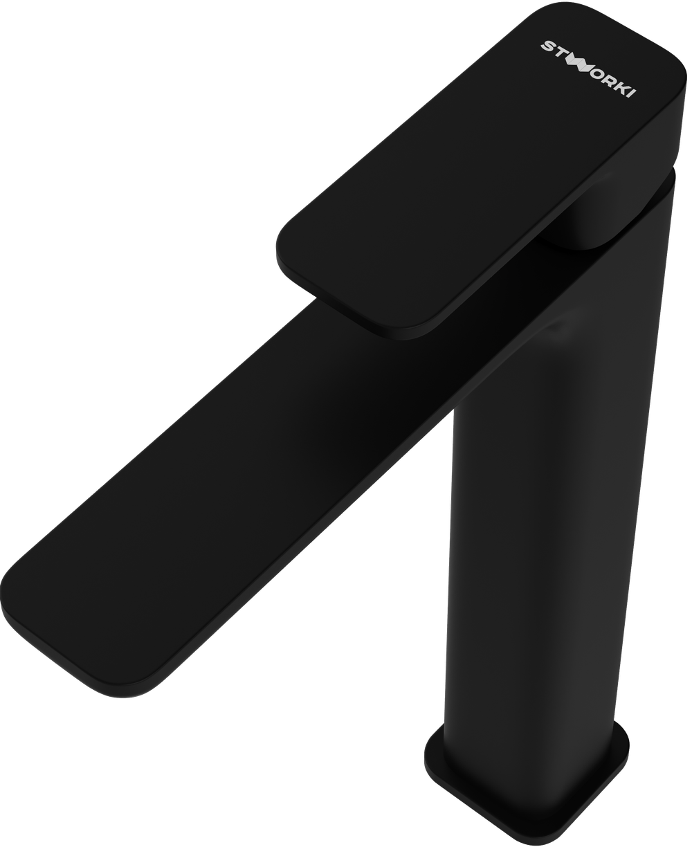 Смеситель для раковины STWORKI Мосс S43020BK матовый черный