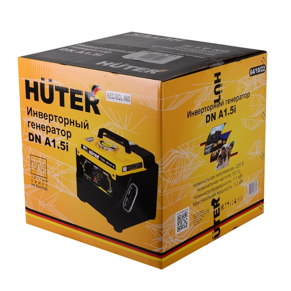 HUTER DN А1,5i инверторный бензиновый генератор 64/10/35
