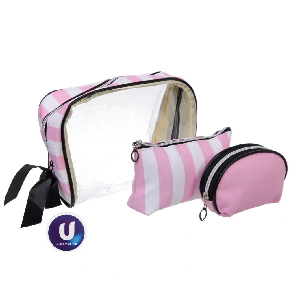 Косметички 3шт «ФРАТЕЛЛИ», цвет как на фото, 22*17*9см (лейбл Ultramarin)