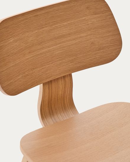 Стул Gena из дубового шпона и каучукового дерева Испания La Forma