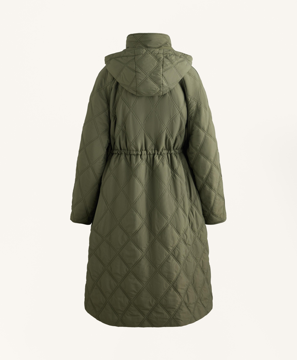 Oysho Водоотталкивающая стеганая куртка FELLEX® AEROGEL, хаки