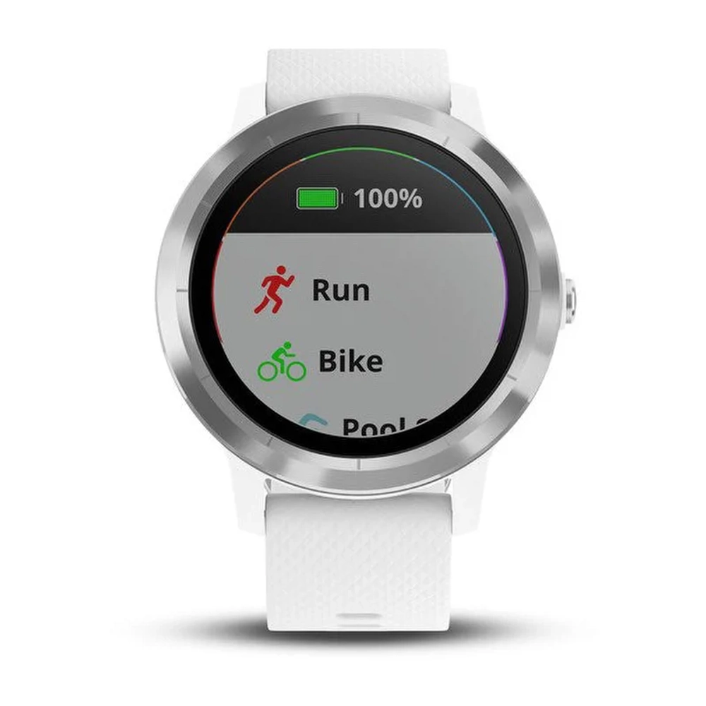 Часы для фитнеса Garmin vivoactive 3, серебристые, 010-01769-22