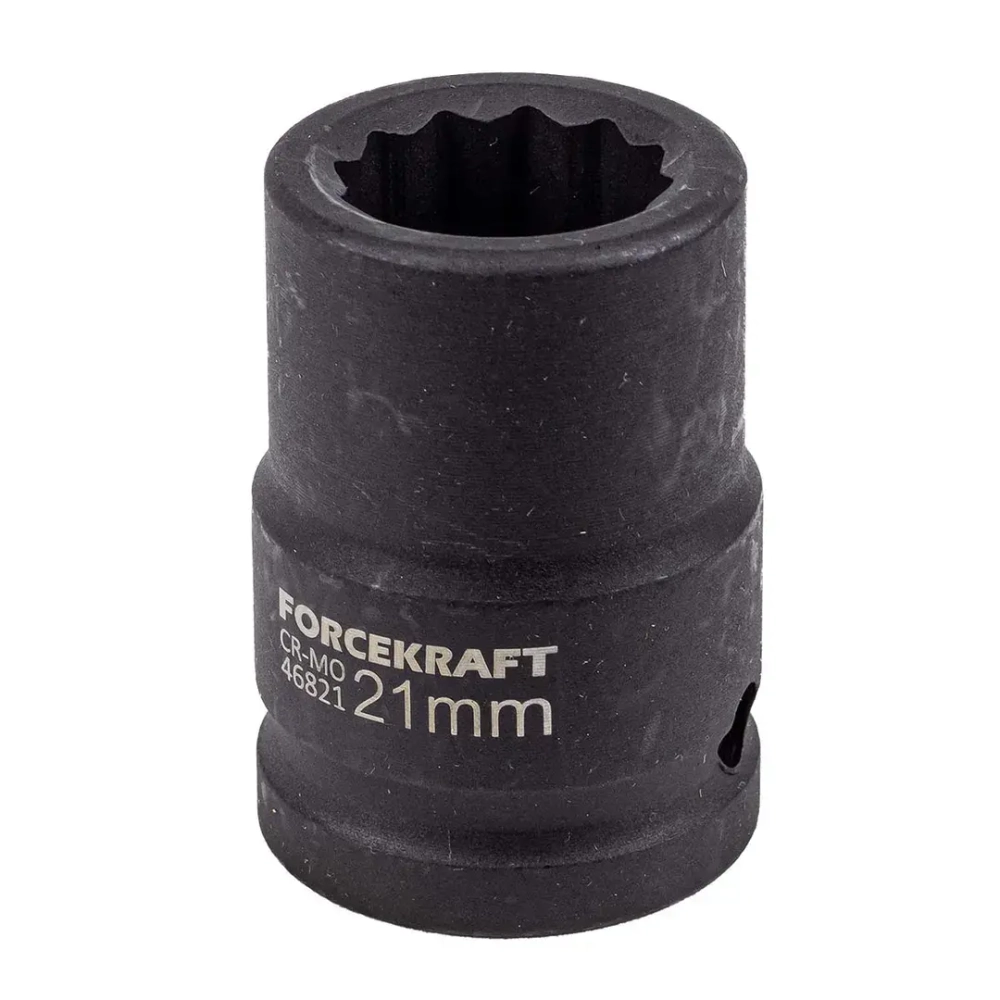 Головка ударная 21мм 3/4''12гр. FORCEKRAFT FK-46821