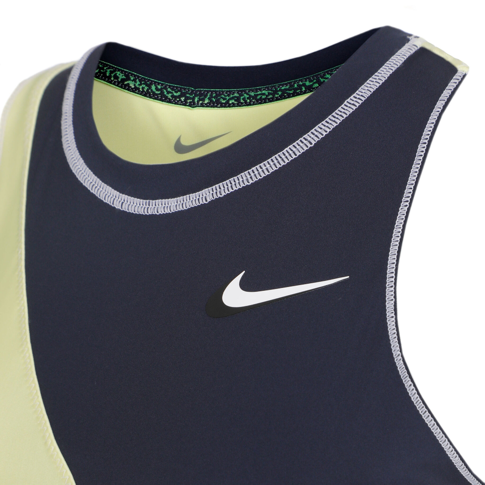 Женская теннисная майка Nike Court Dri-Fit Slam NT PS Tank Top Women - Blue, Yellow