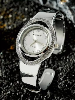 Часы-браслет кварцевые CANSNOW, серебристый W8090-04