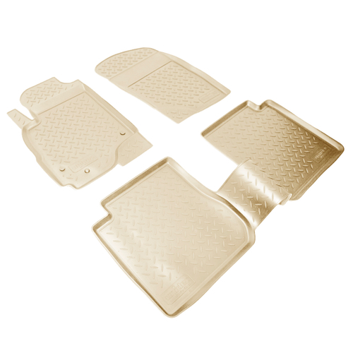 Ковры в салон Norplast/Unidec для Mitsubishi Outlander (2002-2006), Бежевый, арт.NPL-Po-59-31-B