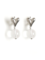 Серьги "HWB" Silver с горным хрусталём