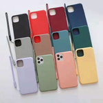 Силиконовый матовый чехол с ремешком для iPhone 11 Pro, 011397 Розовый