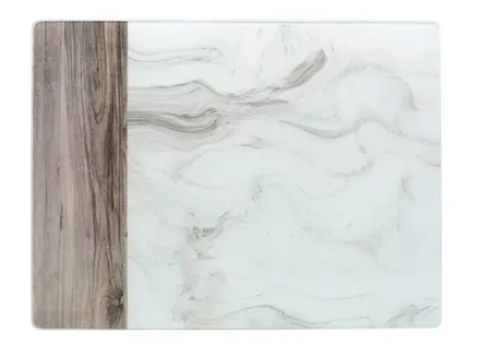 Kitchen Craft Стеклянная доска Мрамор 40x30 см