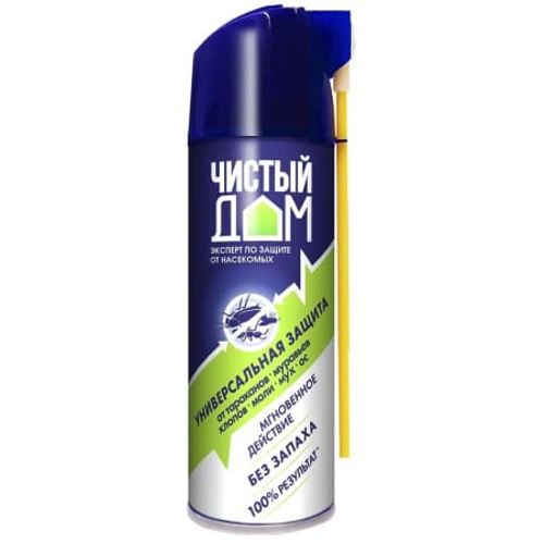 Аэрозоль ЧИСТЫЙ ДОМ супер универсал 2-е распыление 150мл (24шт/уп)