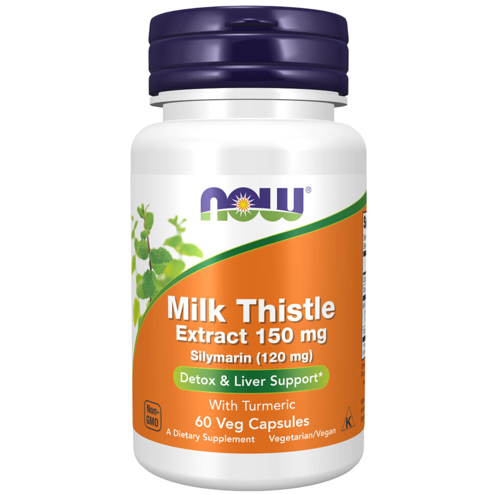 Now Foods Silymarin Milk Thistle 150 mg 60 veg capsules, Расторопша