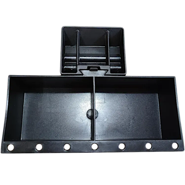 Органайзер для мелочей для лодки ПВХ с креплением на Лик-трос баллона Пластик Чёрный