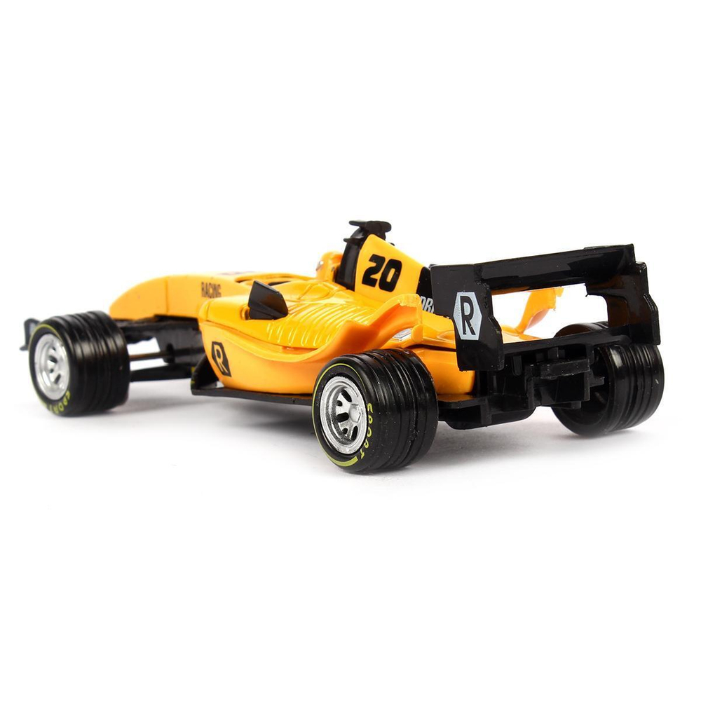 Модель ин. мет. "Суперкар ф-1" 14см, звук, желтый, в коробка F1-14RE-S (Технопарк)