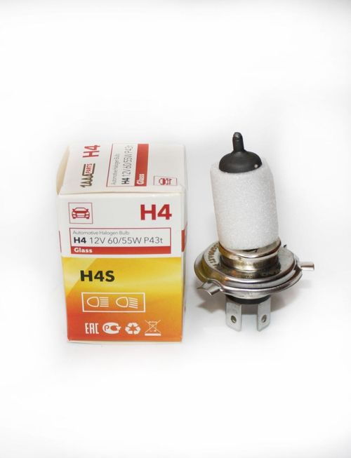 Лампа галогенная H4 (60/55W 12V) H4S 1AAA PARTS (1 шт.)
