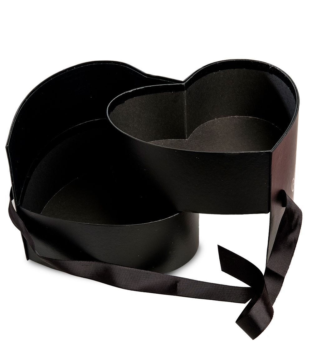 WG-96-D Коробка подарочная «Сердце» цв.черный