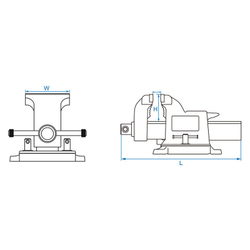 KING TONY (9TZ11-06) Тиски слесарные 150 мм