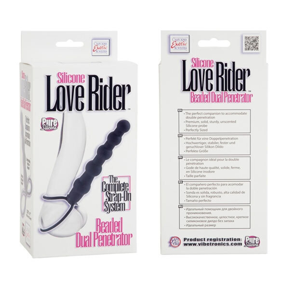 Анальная ёлочка с петлями для крепления на члене - 14,5 см. (Цвет: черный)