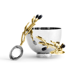 Чаша для орехов с ложкой Michael Aram Olive Branch (10 см)